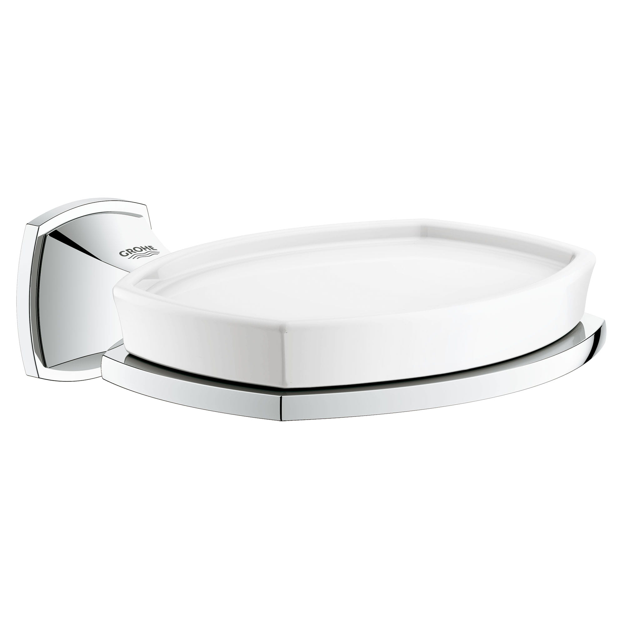 Ceramic Soap Dish with Holder GROHE CHROME